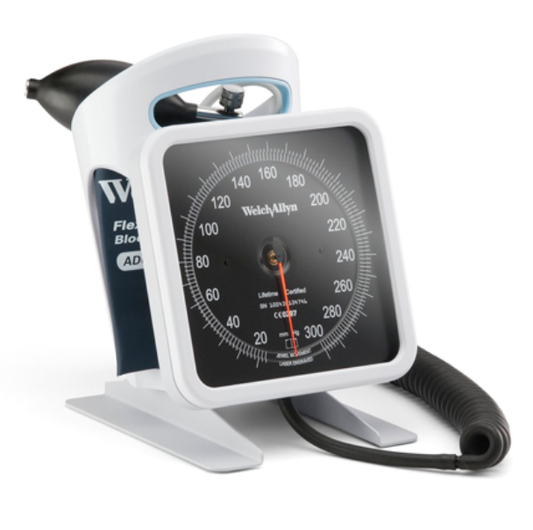 Welch Allyn 767 Desktop Aneroid with Adult Cuff, Desktop Aneroid, Desktop Blood Pressure Aneroid, Desktop Sphygmomanometer, Blood Pressure Aneroid, Welch Allyn 767 Desktop Aneroid